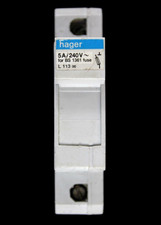 HAGER 5 AMP CARTRIDGE FUSE CARRIER HOLDER L113 010138