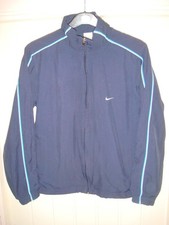 NIKE VINTAGE FULL ZIP TRACKSUIT TRACK TOP JACKET - BLUE -SMALL ADULT -G50