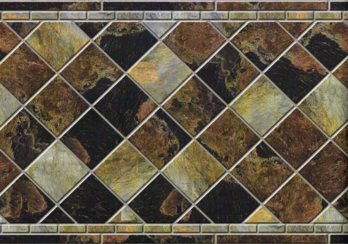 Diamond slate marble wall tile - diamond,