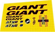 1997 Giant ATX 890 Decal Set