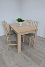 Oak sonoma extending dining