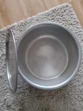 Large Aluminum Cooking Pot With Lid- 17" Diameter x 8" Deep- Excellent Condition