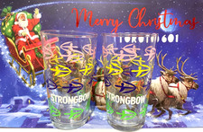 Strongbow Pint Glasses x 2 NEW SHAPE NEW