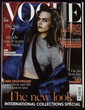 VOGUE UK September 2016 CARA DELEVINGNE Edie Campbell RAQUEL ZIMMERMANN @ EXCL