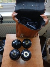 4 bowling green balls+ bag