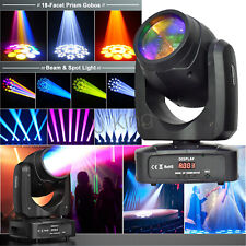 uking 200W 18Prism Gobo RGBW LED Moving Head Light DMX DJ Disco Stage Lights