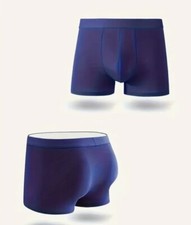 Mens Navy Sexy Silky Feel