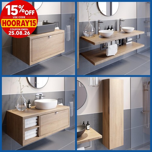 Wood bathroom furniture vanity - wood,
