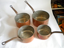 Vintage French Copper pan set