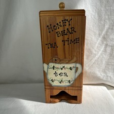 Vintage Wooden Tea Bag Holder
