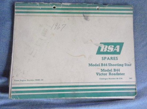 1967 bsa b44r - b44r, roadster
