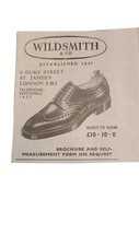 Wildsmith & Co. Shoes Print Ad