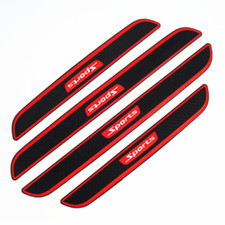 4X Car Black Carbon Fiber