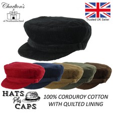 Cord Mariner Cap Fiddler Hat Barge Fisherman Greek Sailor Breton Captain Cotton