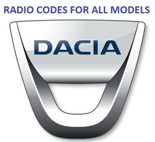 Dacia radio unlock code - radio, logan