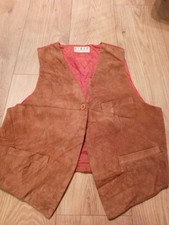 Vintage Kenar Leathers Suede Vest, Satin Lined, Women's Size L