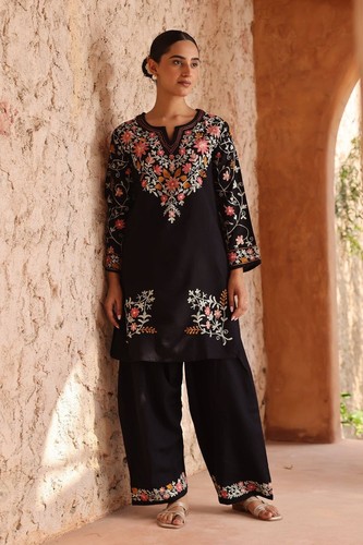 Pakistani roman silk salwar - roman,