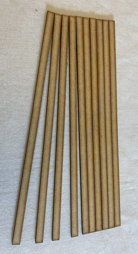 10x mdf strips 300mm - x, 12mm