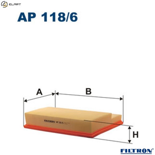 Air filter 118 for - air, 118/6