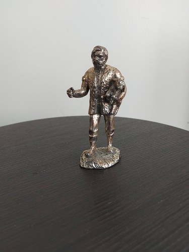 Pewter statue man - man, holding