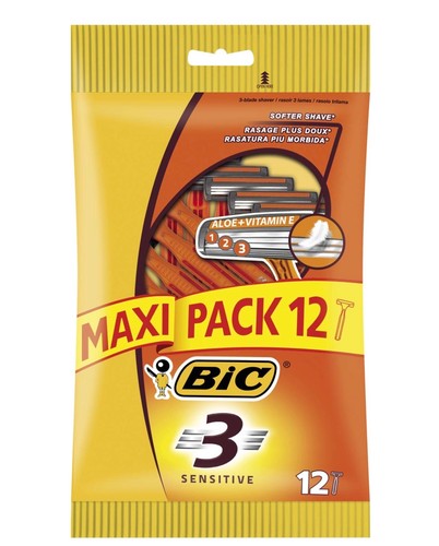 Bic sensitive triple - triple, blade