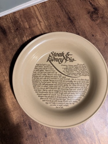 Stoneware steak and kidney pie - stoneware,