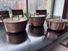 Set Of 3 Hand Made Solid