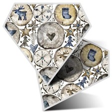 2x Diamond Shape Vinyl