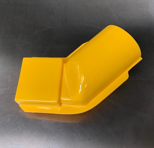Exhaust duct for - exhaust, (angled)