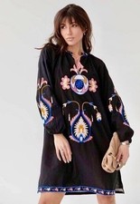 ZARA Dress XS Black Cotton