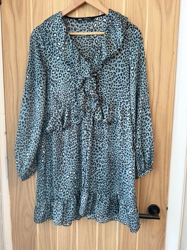 Zara blue leopard - zara, print