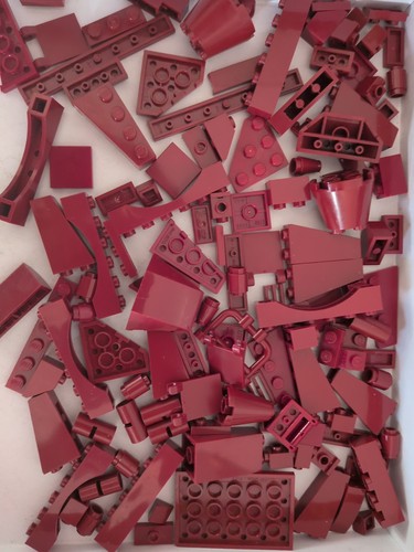 Lego 100 grams dark red - lego,