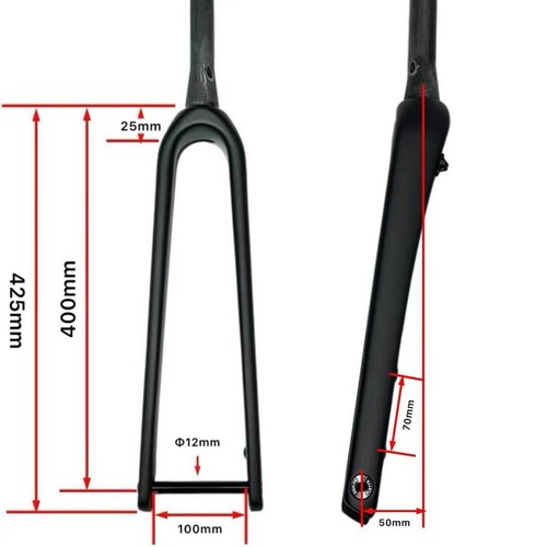 Gravel road bike carbon forks - gravel,
