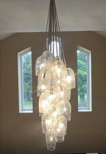 Cut glass chandelier