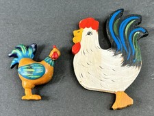 By Rooster Kitchen Magnets Hand Painted 