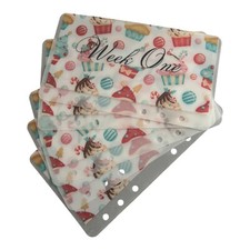 Pack Of 5 Cakes Weeks Vellum Matt Laminated Wallets