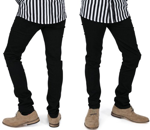 Men black stretch skinny - men's,