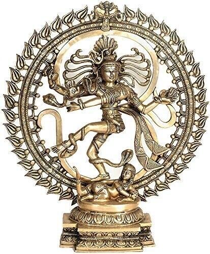 Brass nataraja - om,