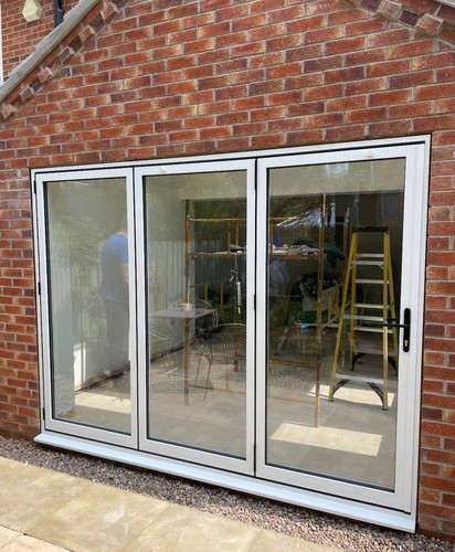 Aluminium white fold - aluminium, doors