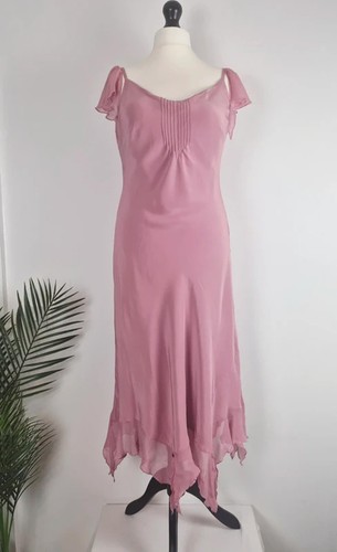 Monsoon pink silk - silk, midi