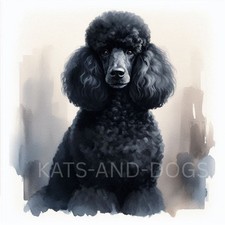 POODLE Watercolour Painting ART PRINT DOG Lover GIFT Christmas Birthday PRESENT
