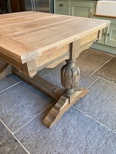 Solid Oak Extending Refectory Dining / Kitchen Table Seats 4-10 places
