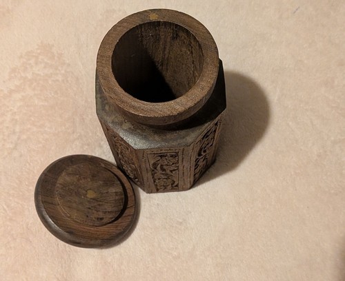 Hand carved wood decorative - carved,