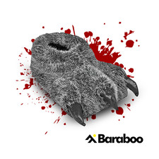 Mens Novelty Monster Slippers Claw Boys Xmas Gift Funny Grey Godzilla Halloween