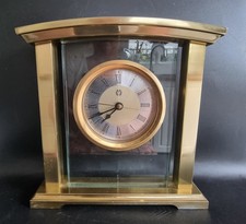 Brass Mantel Clock M&S.