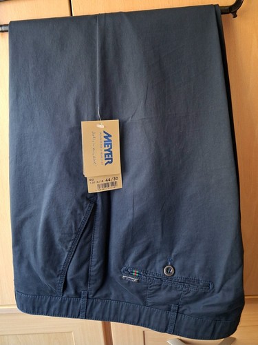 Meyer navy chinos waist - navy,