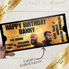 Boxing - Mock Event Ticket