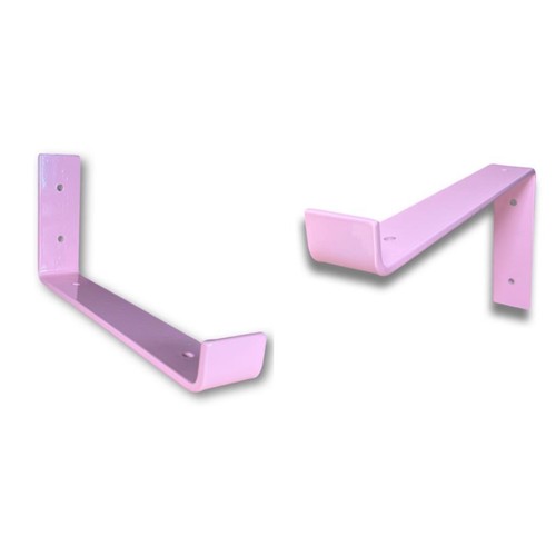 Pink scaffold board shelf