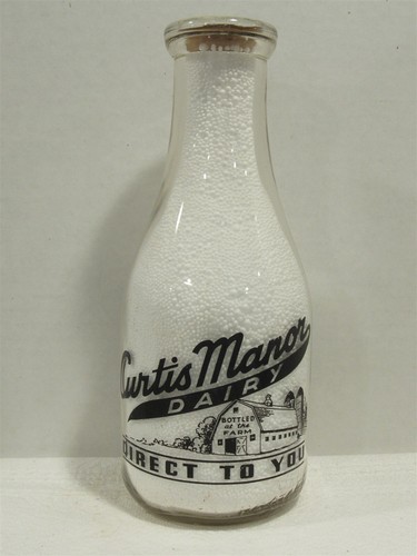 Trpq milk bottle curtis - milk, manor