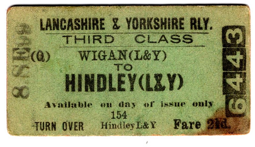 Railway ticket lancashire - lancashire, &